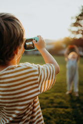 Kidywolf - KIDYCAM - digital camera for children, waterproof, cyan