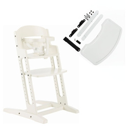 BabyDan - DanChair feeding chair + DanTray tray SET, white