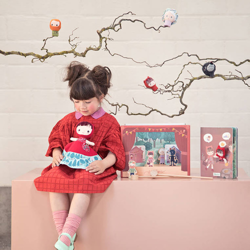 LILLIPUTIENS - Little red riding hood reversible storydoll 12 m +