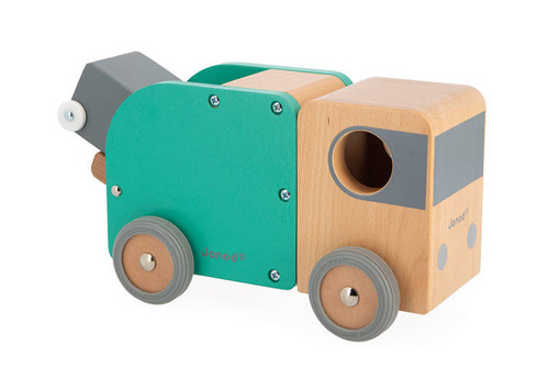 Janod - Wooden garbage truck Bolid 2+