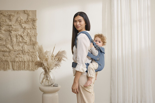 BABYBJORN - Baby Carrier Harmony, Woven, Blue mélange