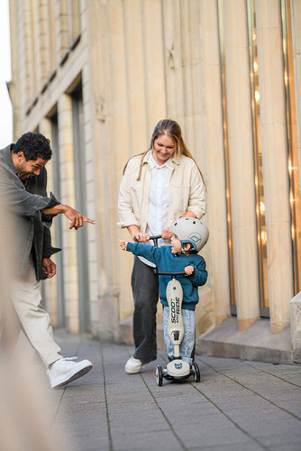 SCOOTANDRIDE - Highwaykick Push and Go 2in1 Ride and scooter 1-5 years Ash