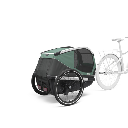 Bicycle trailer for a dog - Thule Bexey L up to 45 kg - Haze green