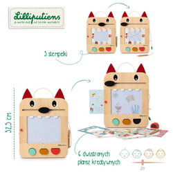 LILLIPUTIENS - Wooden board - manuscript Wolf Louis 2 years+