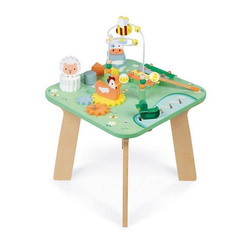 Janod - Multifunctional wooden educational table Meadow 12 m +