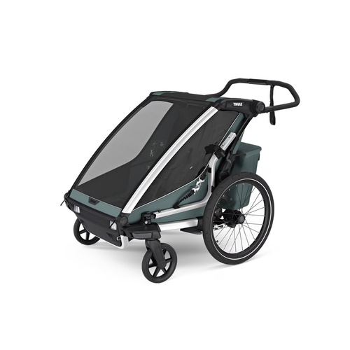 Child bicycle trailer, double - Thule Chariot Cross 2 - Dark Slate