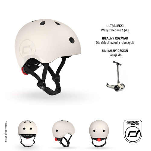 SCOOTANDRIDE - S-M helmet for children 3+ Ash