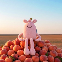 DOUDOU - MIAM! Taylor Peach, 40 cm, pink peach