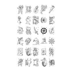 KIDYWOLF – refill set for KIDYDRAW-MINI 3+: Animals of the World, Oceans, and Pirates
