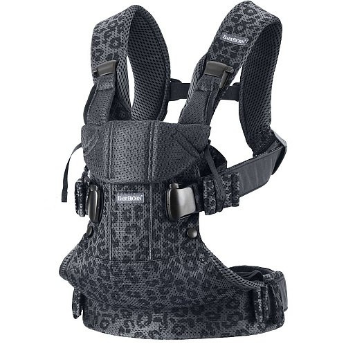 BABYBJÖRN - Baby Carrier ONE AIR 3D MESH, Anthracite/Leopard