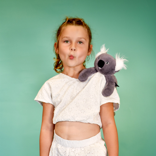 DOUDOU - magnetic plush Podcoll Koala, Histoire d'Ours, 30 cm, grey
