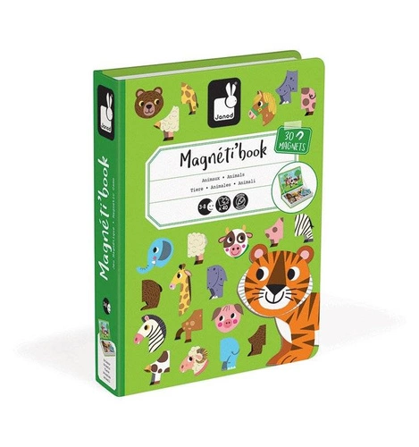 Janod - Magnetic puzzle Animals Magnetibook collection 2018