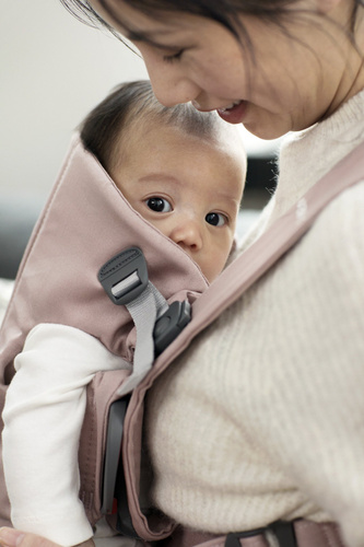 BABYBJÖRN - Baby Carrier MINI Woven, Dusty Pink