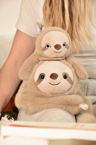 DOUDOU – Histoire d'Ours weighted plush sloth, 50 cm, beige