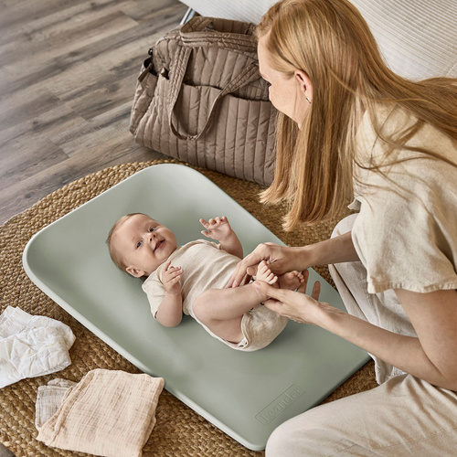 LEANDER - MATTY™ Mini changing mat, sage green