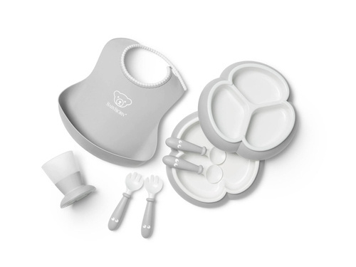 BABYBJORN - Dinnerware Set, 8 pcs - Grey