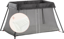 BABYBJÖRN - Travel Crib Light, Black + sheet