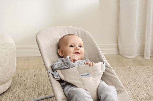 BABYBJÖRN - Bouncer BLISS Woven - Mélange, Light Beige