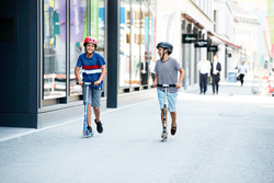 MICRO - two-wheeled scooter for children from 5 years Sprite LED, saphire blue