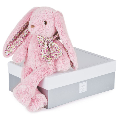 DOUDOU – plush rabbit Histoire d'Ours, 40 cm, pink