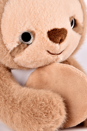 DOUDOU - magnetic plush Podcoll Sloth, Histoire d'Ours, 30 cm, beige