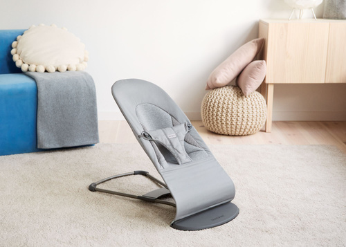 BABYBJÖRN - Bouncer Balance Soft Woven/Jersey Tri Fabric, light grey