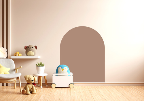CLEVERCLIXX - magnetic wall sticker 95x75cm, mocha cream