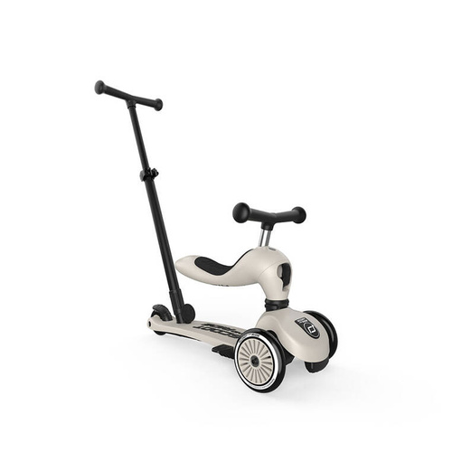 SCOOTANDRIDE - Highwaykick Push and Go 2in1 Ride and scooter 1-5 years Ash