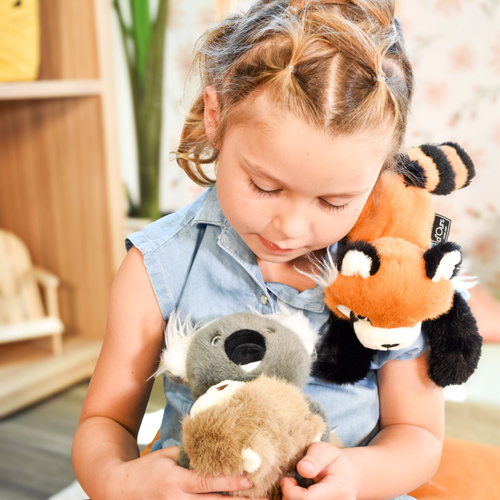 DOUDOU - magnetic plush Podcoll Red Fox, Histoire d'Ours, 30 cm, ginger