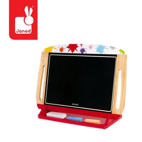 Janod - 2-in-1 double-sided wooden board with Splash accessories