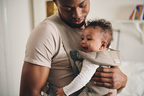 BABYBJÖRN - Baby Carrier MINI 3D Mesh, Grey Beige