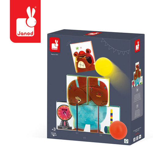 Janod - Metal cans for breaking Applepop Bear 3+