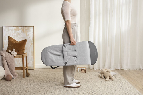 BABYBJÖRN - Bouncer BLISS Woven - Light grey mélange