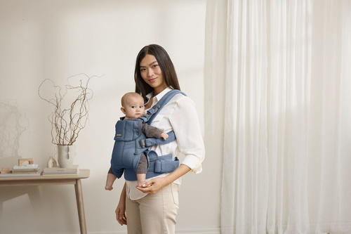 BABYBJORN - Baby Carrier Harmony, Woven, Blue mélange