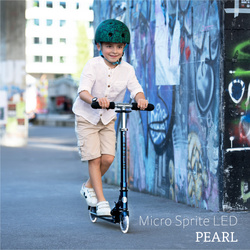 MICRO - two-wheeled scooter for children from 5 years Sprite LED, pearl blue purple