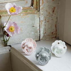 ELODIE DETAILS - Binky Bloom silicone pacifier 3m+, powder pink