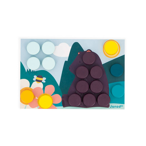 Janod - The first wooden mosaic 2+ puzzle