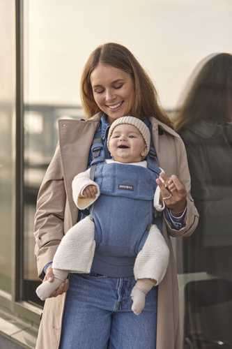 BABYBJORN - Baby Carrier Harmony, Woven, Blue mélange