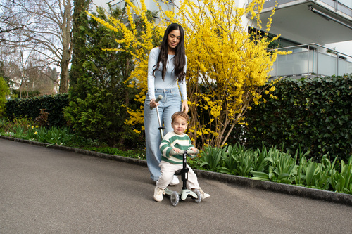 MICRO - swing scooter Mini Deluxe Rock&Go LED, olive sage