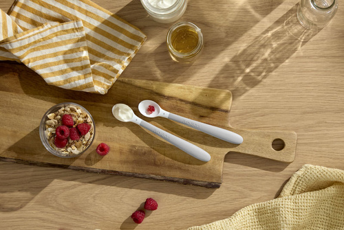BABYBJÖRN - Baby feeding spoon, 2-pack, Light Grey