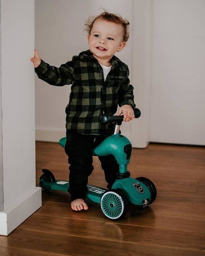 SCOOTANDRIDE - Highwaykick 2in1 Ride and scooter 1-5 years Forest