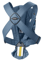 BABYBJÖRN - Baby Carrier MINI Woven, BABYBJORN MINI Woven – nosidełko, Vintage Indigo