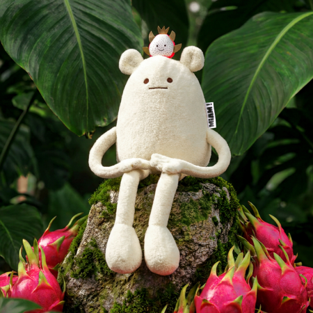 DOUDOU - MIAM! No Name Dragon Fruit, 40 cm, white