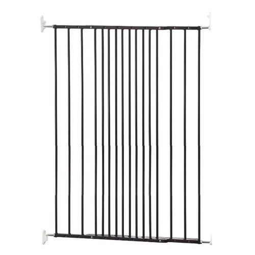 DogSpace - Charlie Extra Tall Extending Dog Gate, Black (63.5-107cm)
