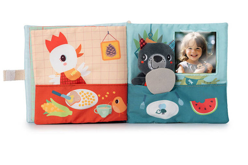 LILLIPUTIENS Activation book with a mini cuddly toy Bon appetit! Wolf Louis 12 m+