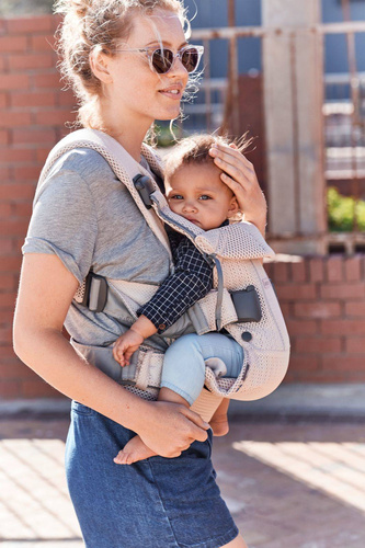 BABYBJÖRN - Baby Carrier ONE AIR 3D MESH, Pearl Pink