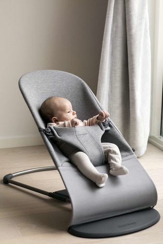 BABYBJÖRN - Bouncer Bliss - Light grey, 3D Jersey