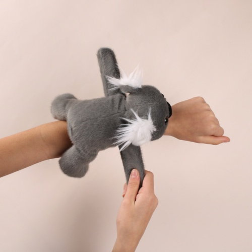 DOUDOU – Podcoll grey koala plush slap bracelet, Histoire d'Ours