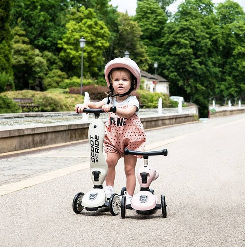 SCOOTANDRIDE - Highwaykick 2in1 Ride and scooter 1-5 years Rose