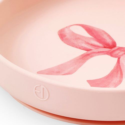 Elodie Details - Silicone Plate Set, rose bow